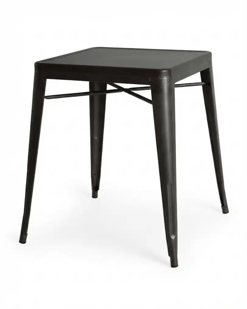 30 Mesa Tolix negra 65x65 - Imagen 1