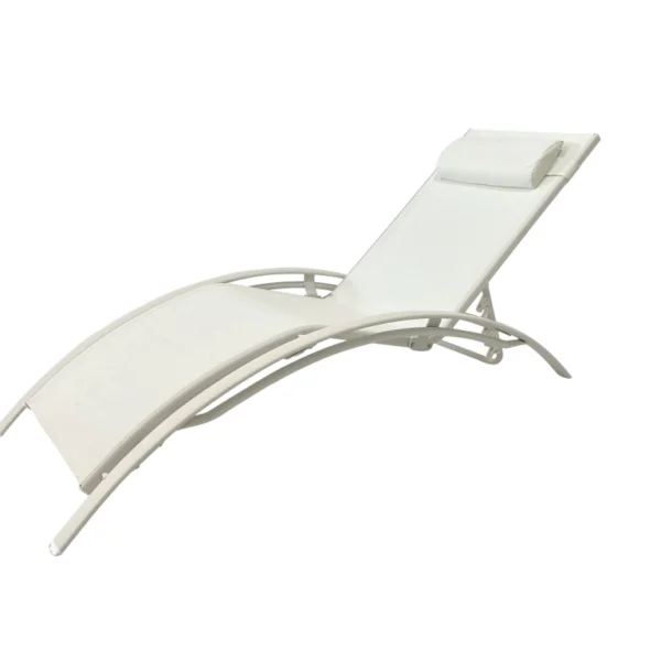 Reposera Pattaya White 100% Aluminio