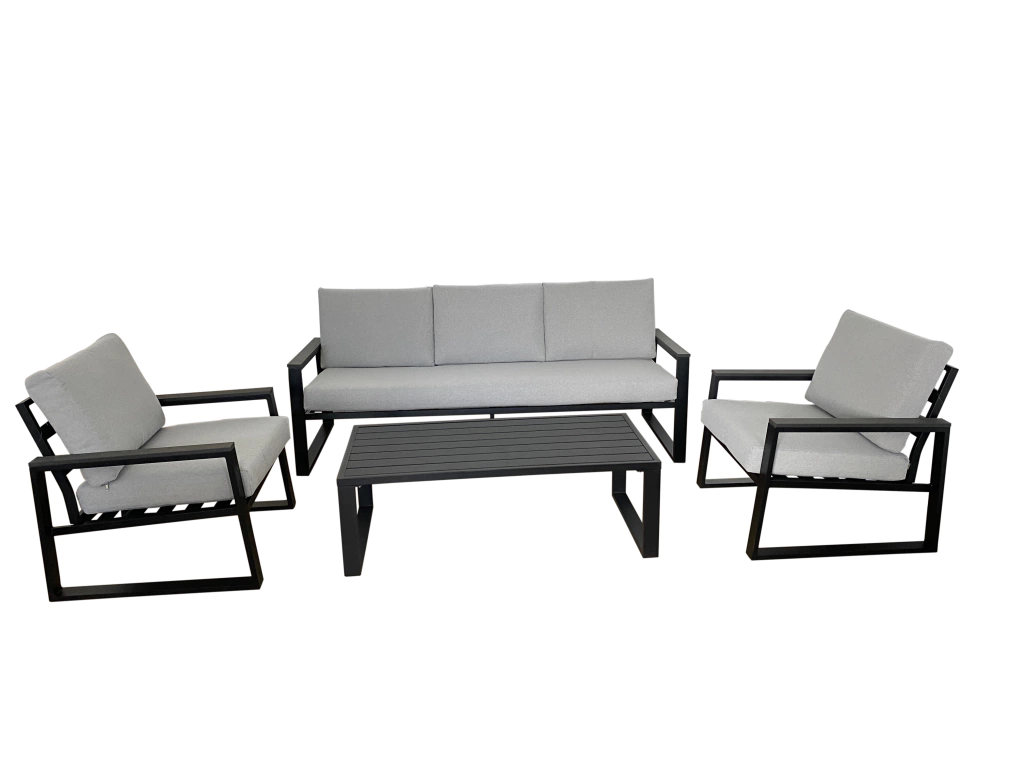 IMG_0607 Set Bahia Grey de 3 Cuer 2 Sillones Ind, 1 Mesa Baja 1,20X58X40, Sillon de 3 Cuerpos de 1.91 - Imagen 1
