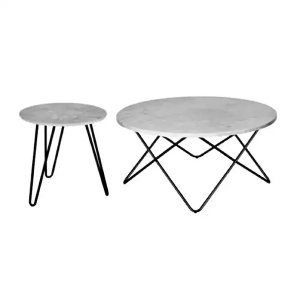 Marron,Negro, Blanco Set de Mesa O
