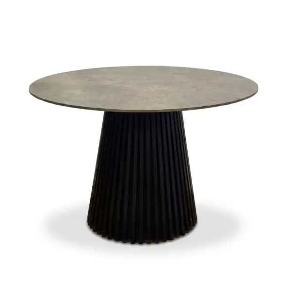 Mesa Flow Stone Black 1,20 de Diametro