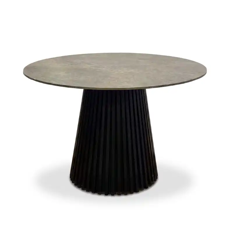 tempImageZyqCyj Mesa Flow Stone Black 1,20 de Diametro - Imagen 1